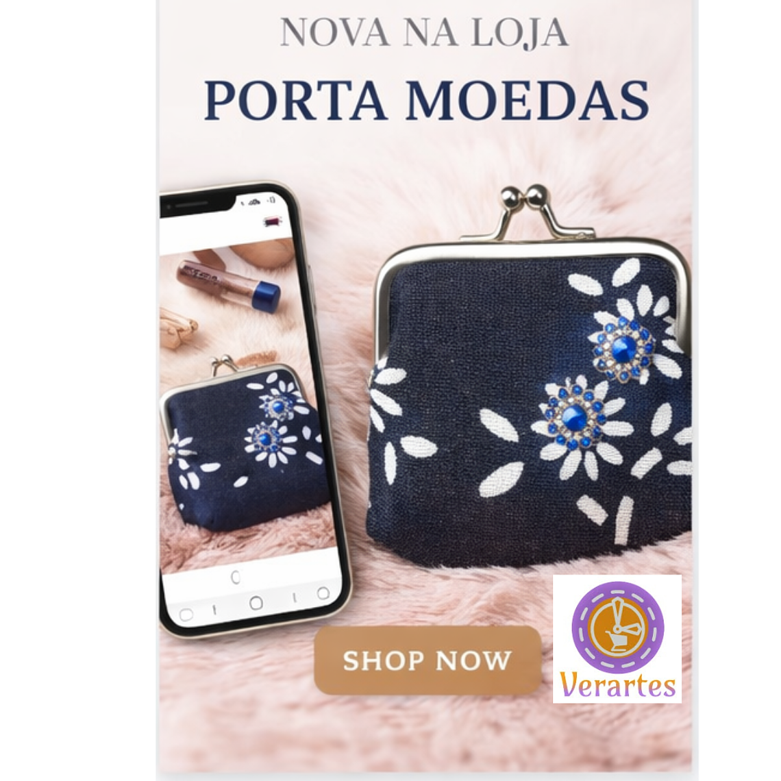SABER MAIS 🔍  Porta-moedas artesanal ✨ 2