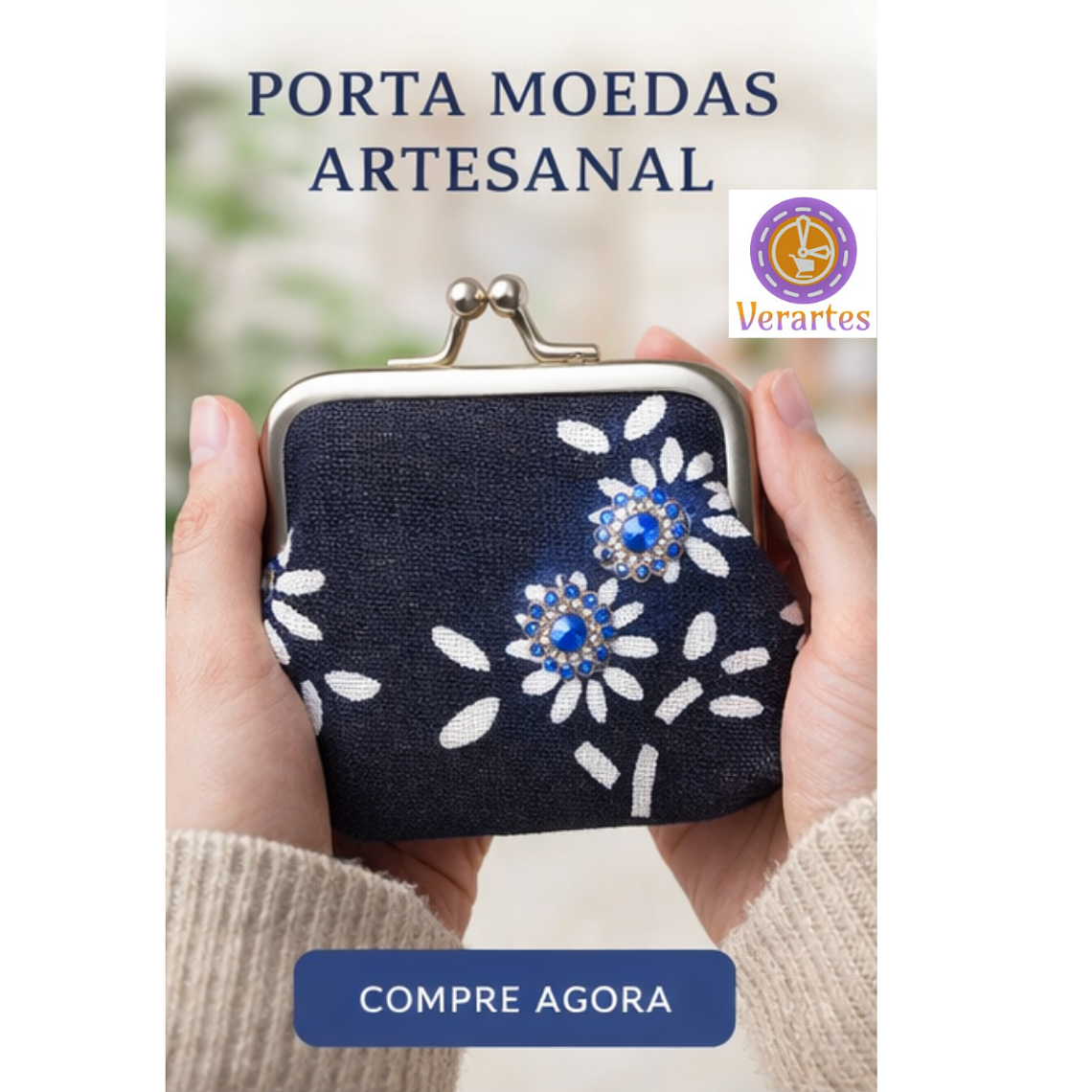 SABER MAIS 🔍  Porta-moedas artesanal ✨ 1