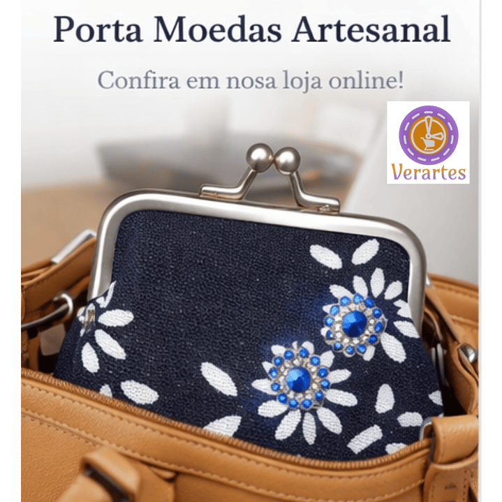 SABER MAIS 🔍  Porta-moedas artesanal ✨ 3