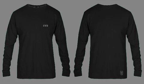 Polera manga larga negra