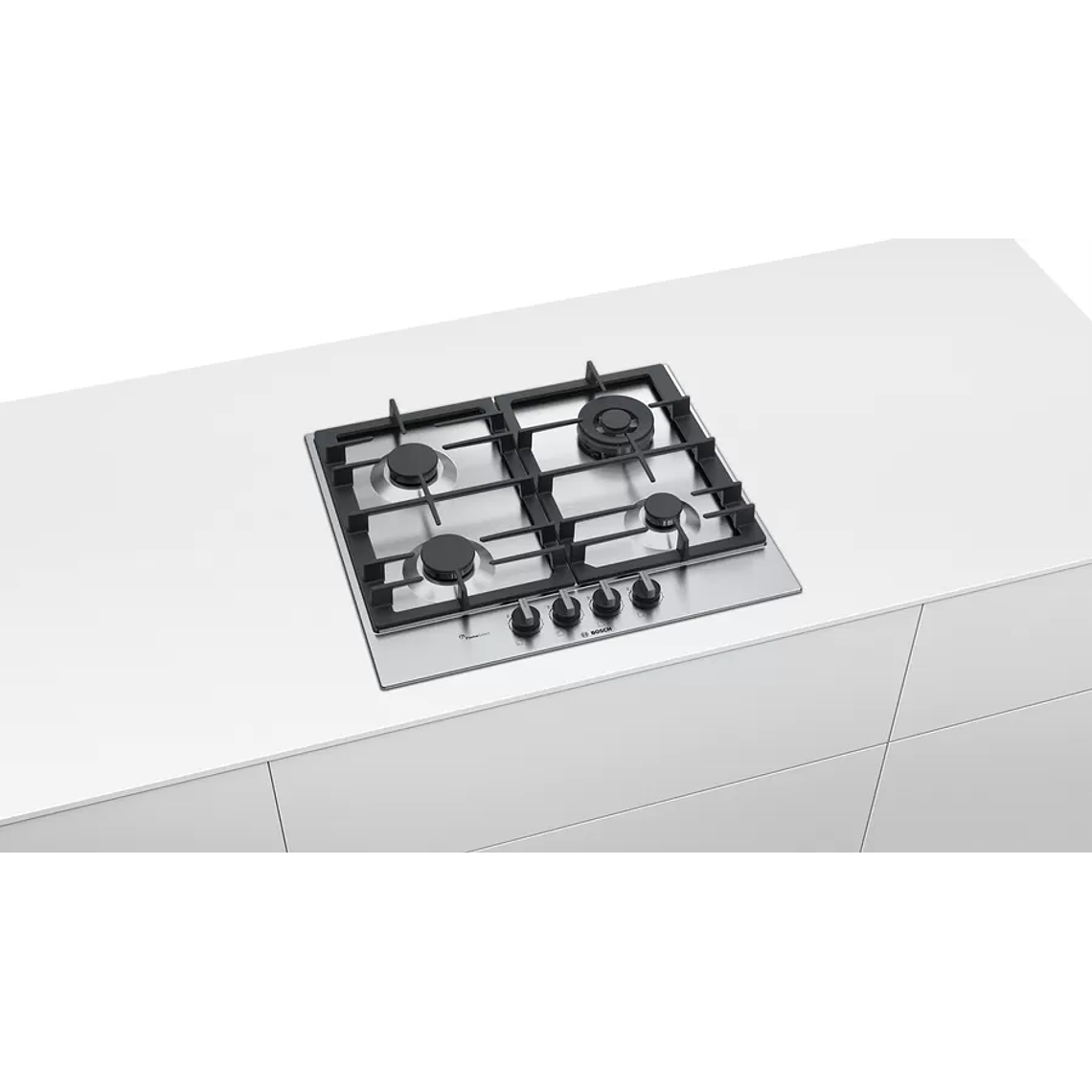 Placa de Cocción 4Q FlameSelect BOSCH a Gas Natural de 60 cm Acero Inoxidable 6