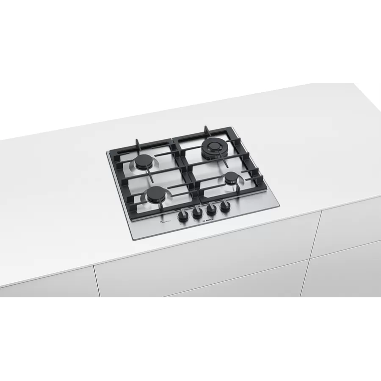 Placa de Cocción 4Q FlameSelect BOSCH a Gas Natural de 60 cm Acero Inoxidable 6
