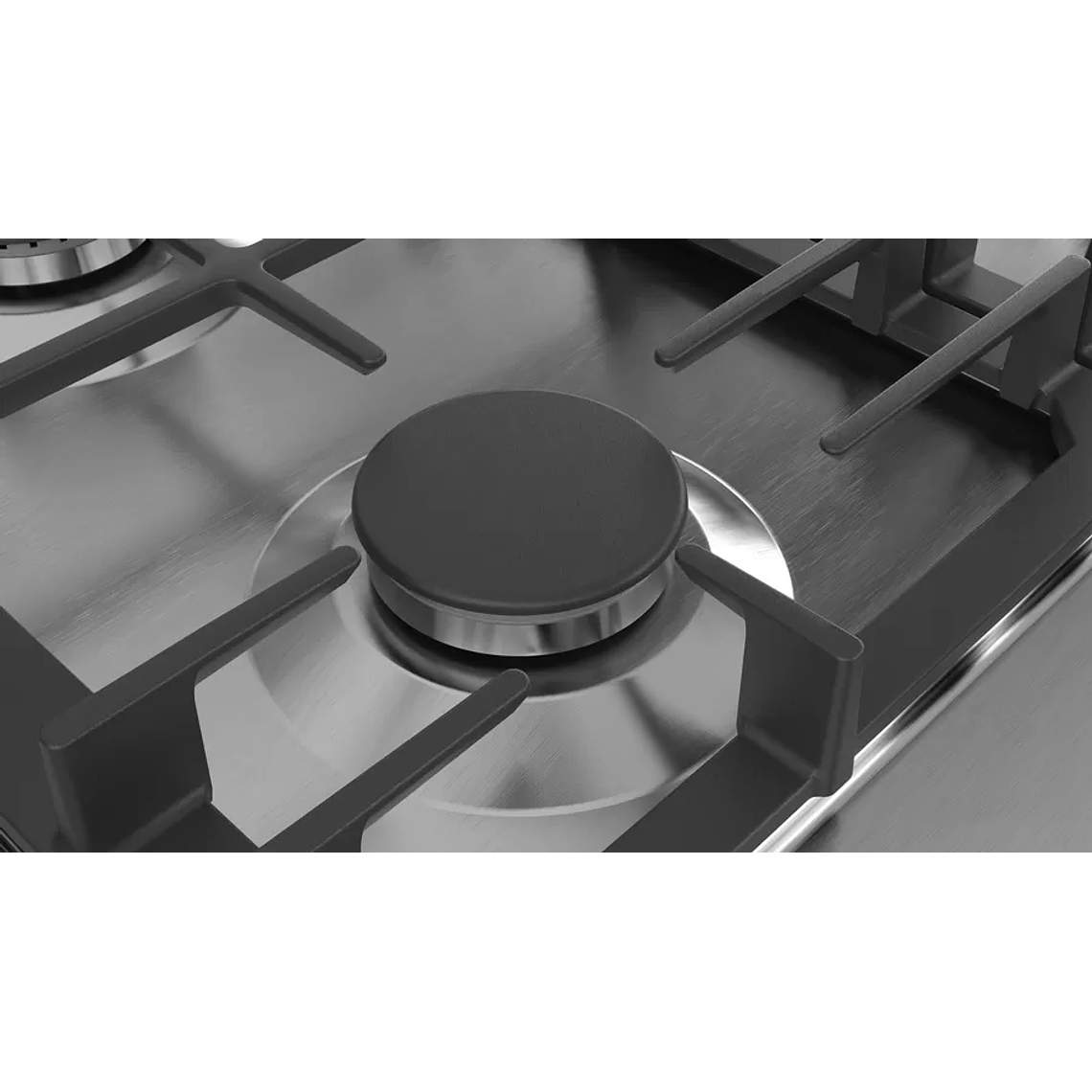 Serie 6  Placa de Gas Acero inoxidable 5Q Gas Licuado 4