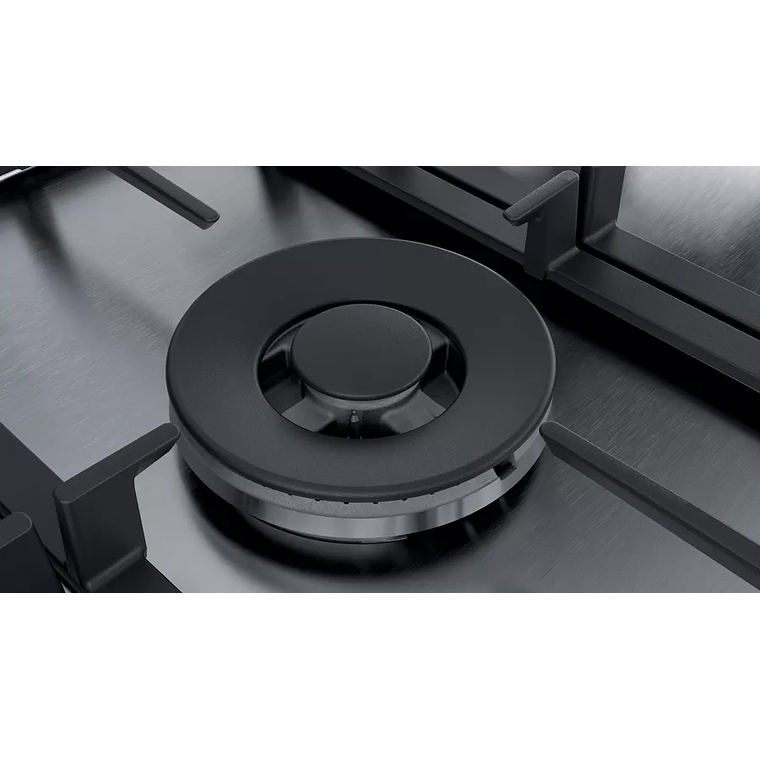 Serie 6  Placa de Gas Acero inoxidable 5Q Gas Licuado 6