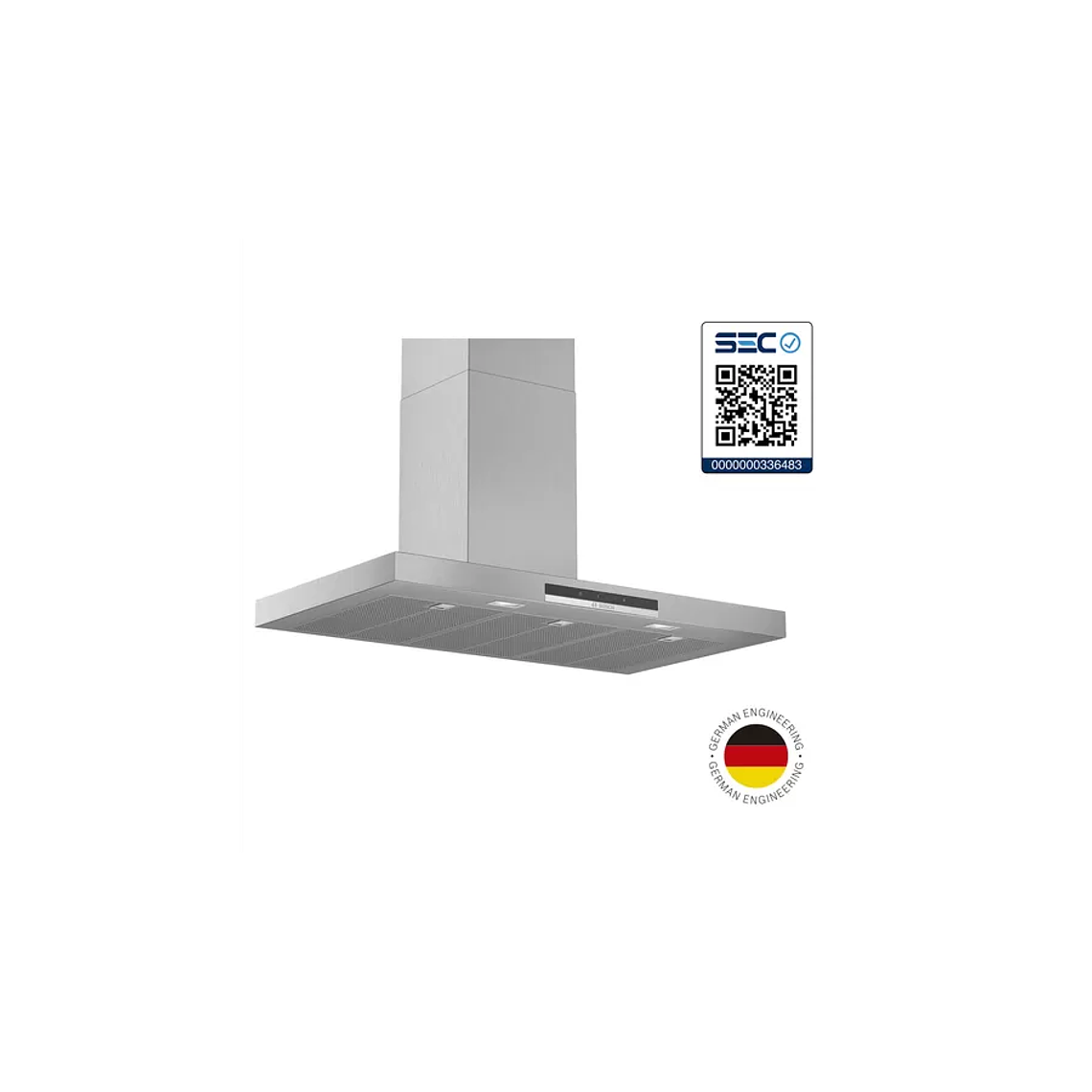 Serie 4 Campana decorativa de pared 90 cm Acero inoxidable 2