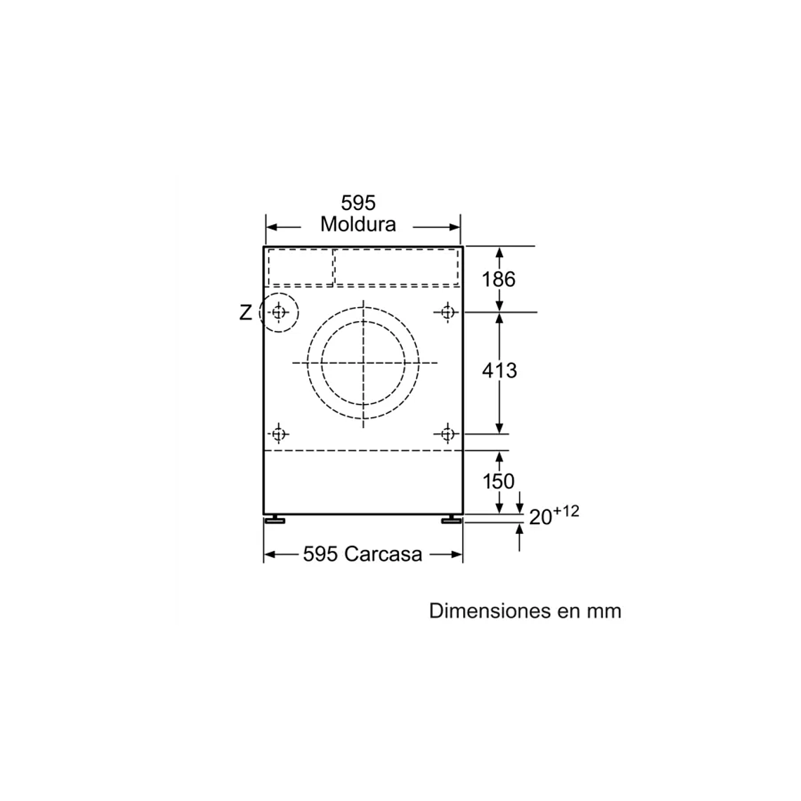 Lavadora Secadora Empotrable Bosch 7,4 Kg 5