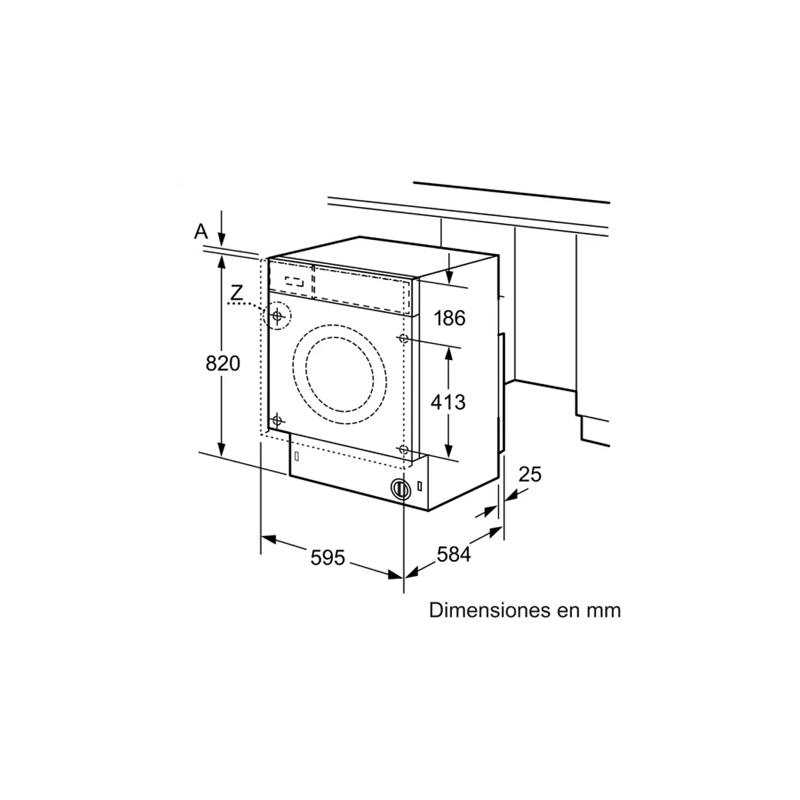 Lavadora Secadora Empotrable Bosch 7,4 Kg 6