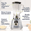 Licuadora clásica Oster® cromo con perilla ergonómica de 3 velocidades BLST4655