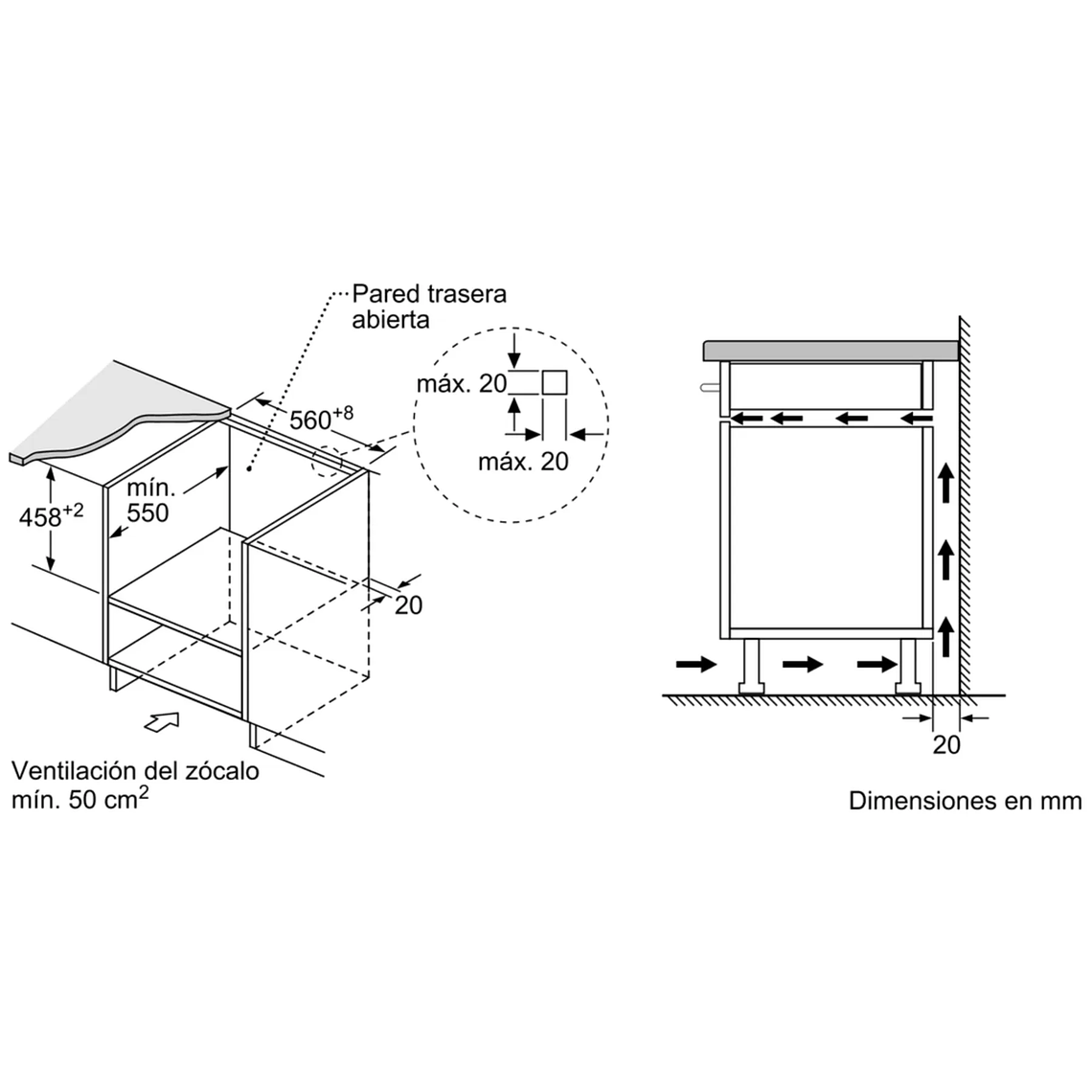 Serie 4 Horno compacto con microondas 60 x 45 cm 6