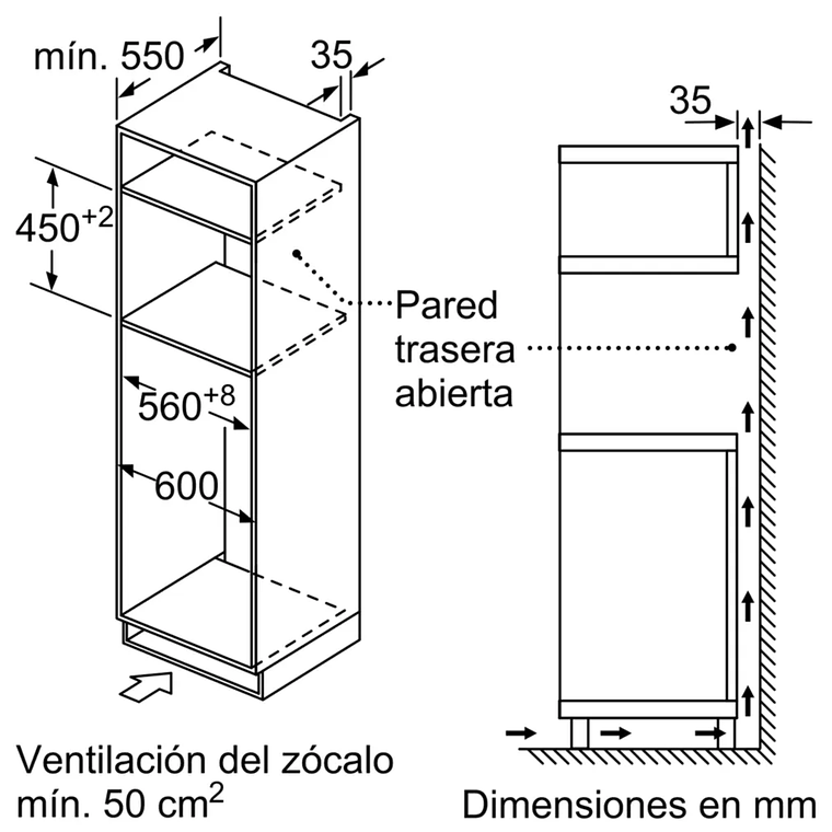 Serie 4 Horno compacto con microondas 60 x 45 cm 8