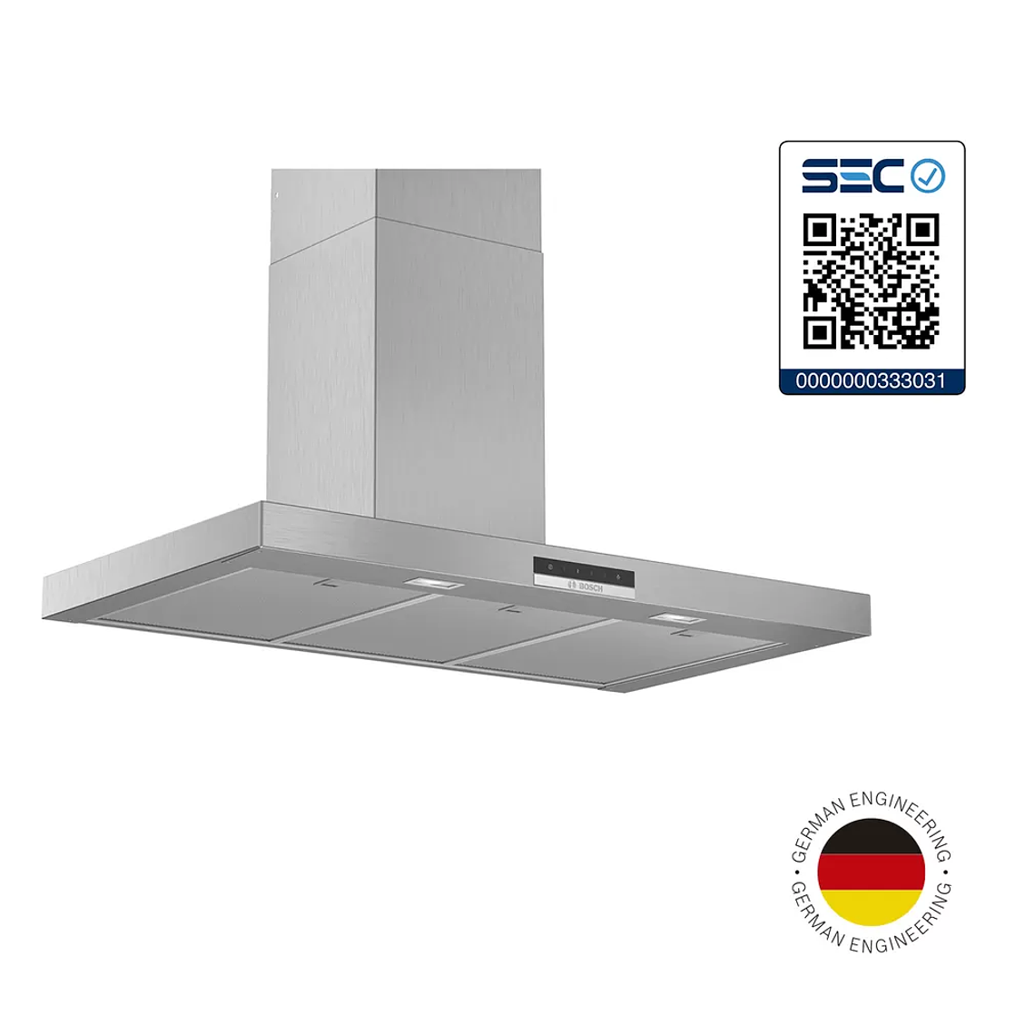 Serie  4 wall-mounted cooker hood 90 cm Acero Inoxidable 2