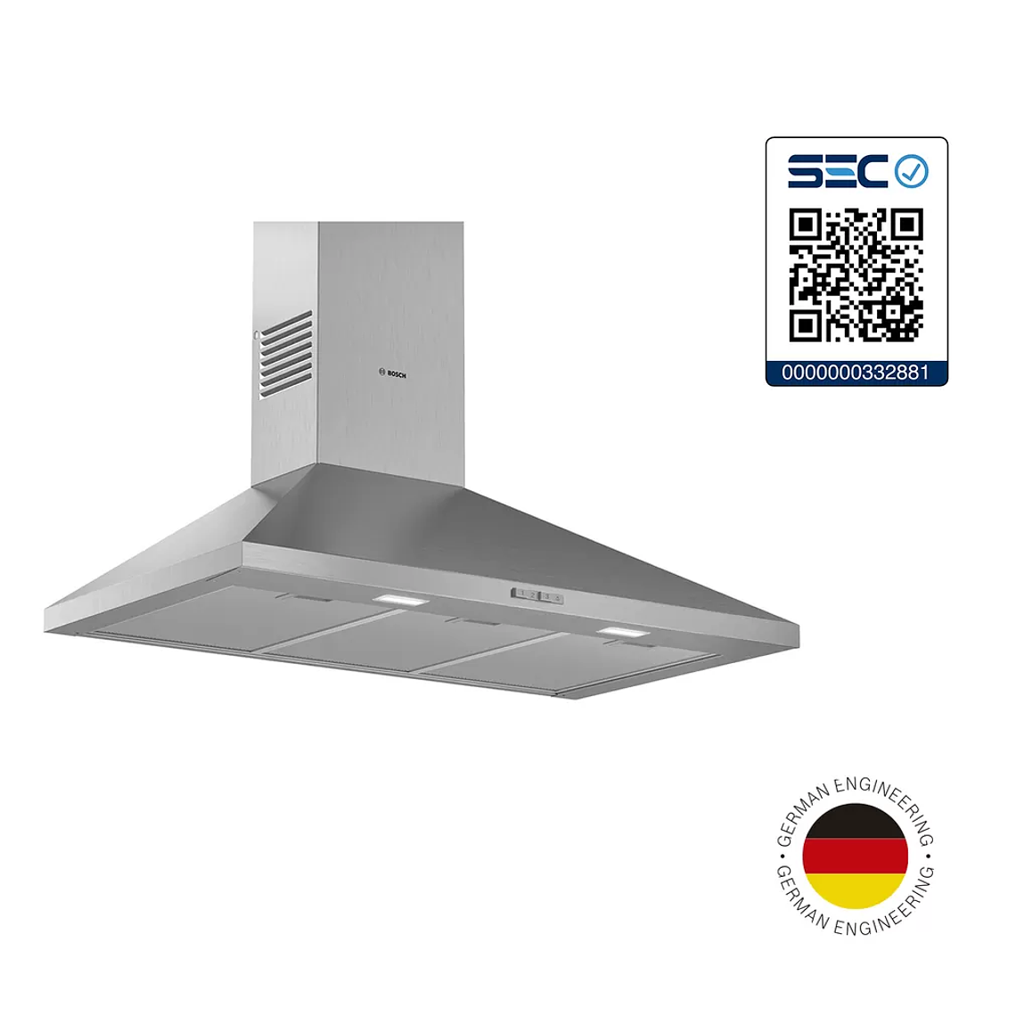 Serie  2 Wall-Mounted Cooker Hood 90 cm Acero Inoxidable 6