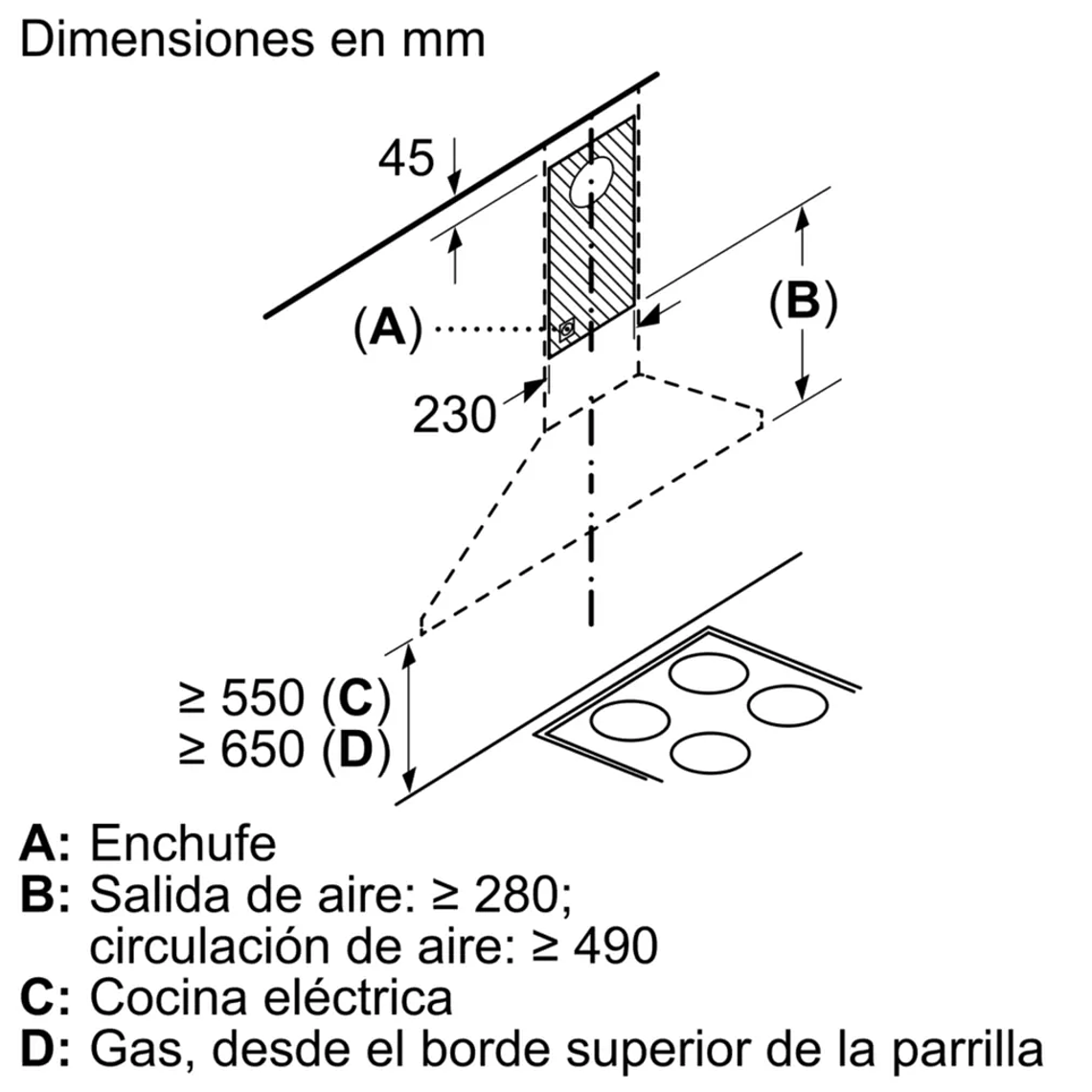 Serie  2 Wall-Mounted Cooker Hood 90 cm Acero Inoxidable 8