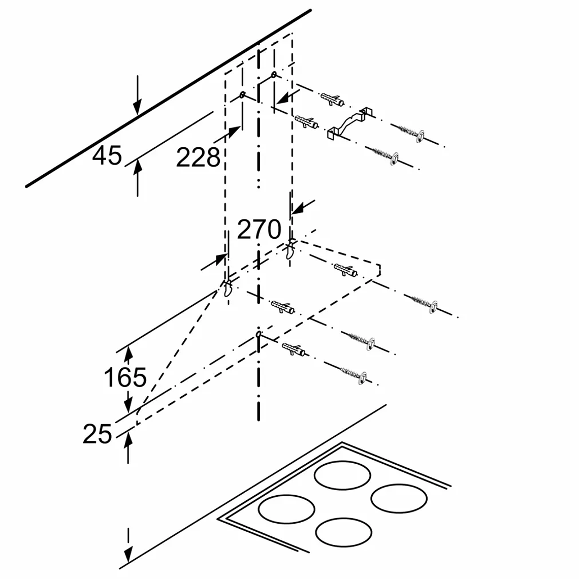 Serie  2 Wall-Mounted Cooker Hood 90 cm Acero Inoxidable 9