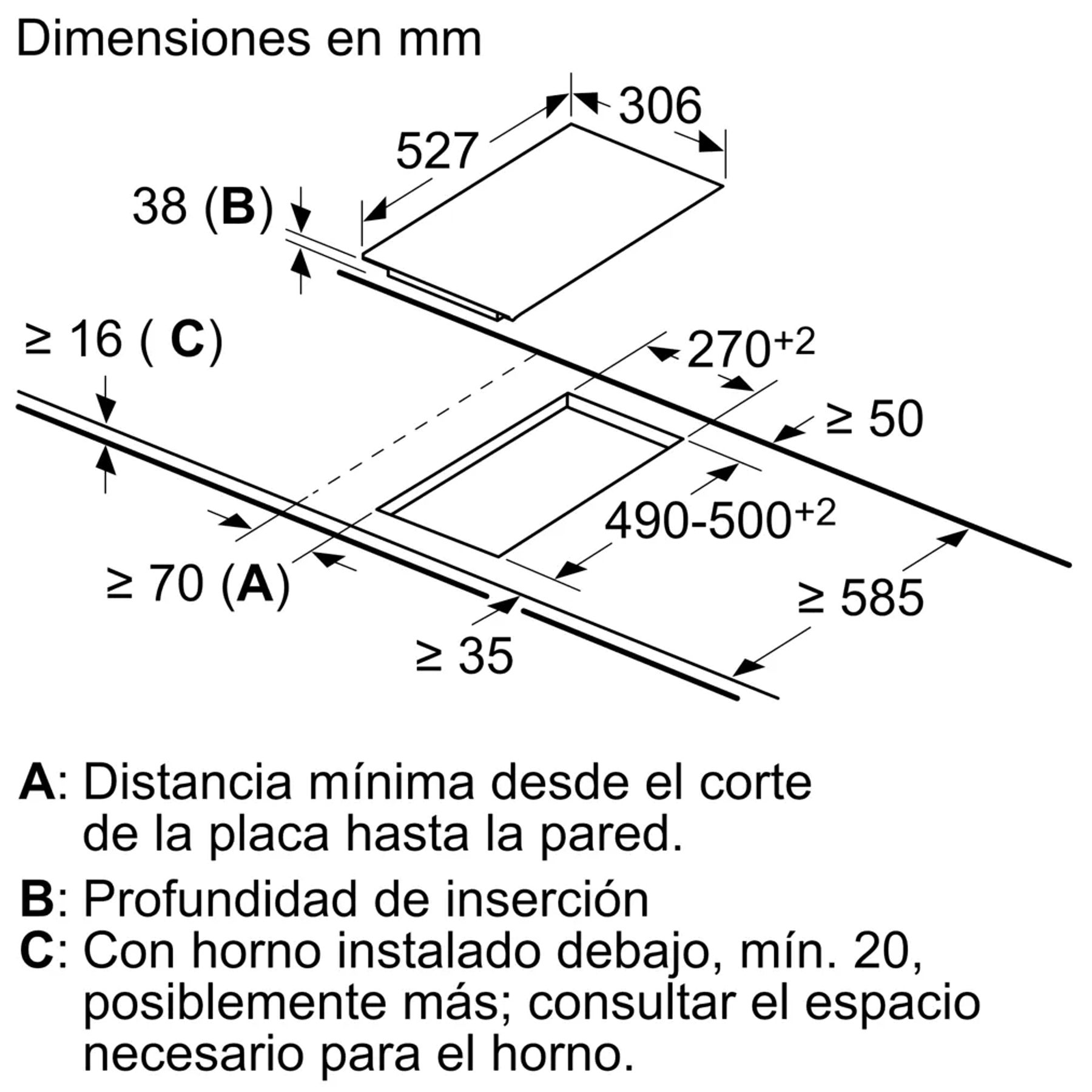 Encimera Vitrocerámica Bosch 2 quemadores 30 cm