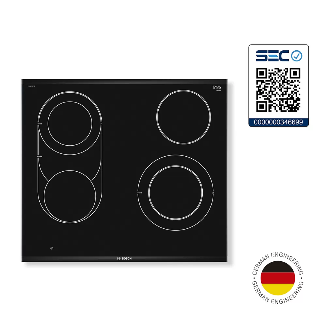 Encimera Vitrocerámica BOSCH 4 quemadores 60 cm 5