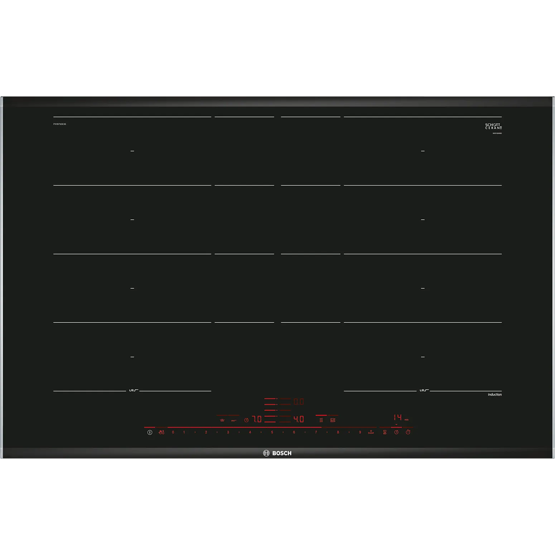 Encimera Inducción Bosch 4 Zonas de Cocción 80 cm. 1