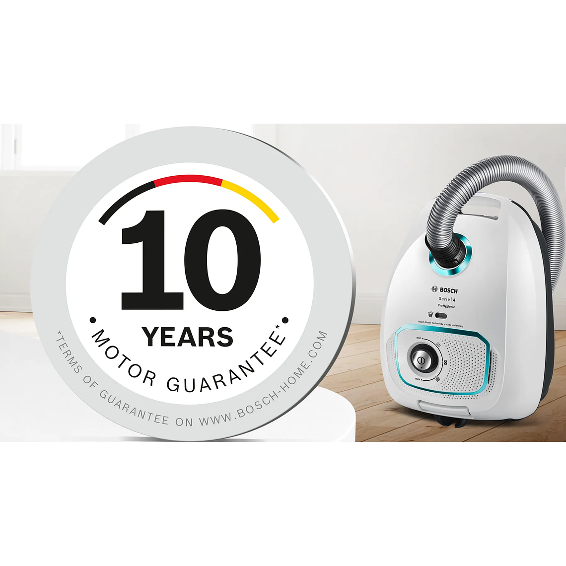 Serie 4 Aspirador con bolsa ProHygienic Blanco 2