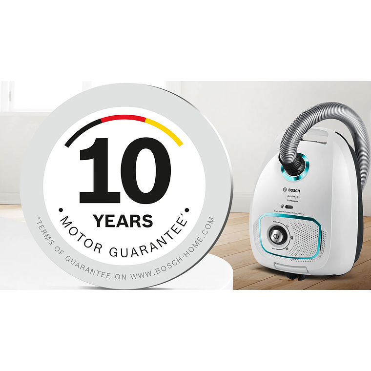 Serie 4 Aspirador con bolsa ProHygienic Blanco 2