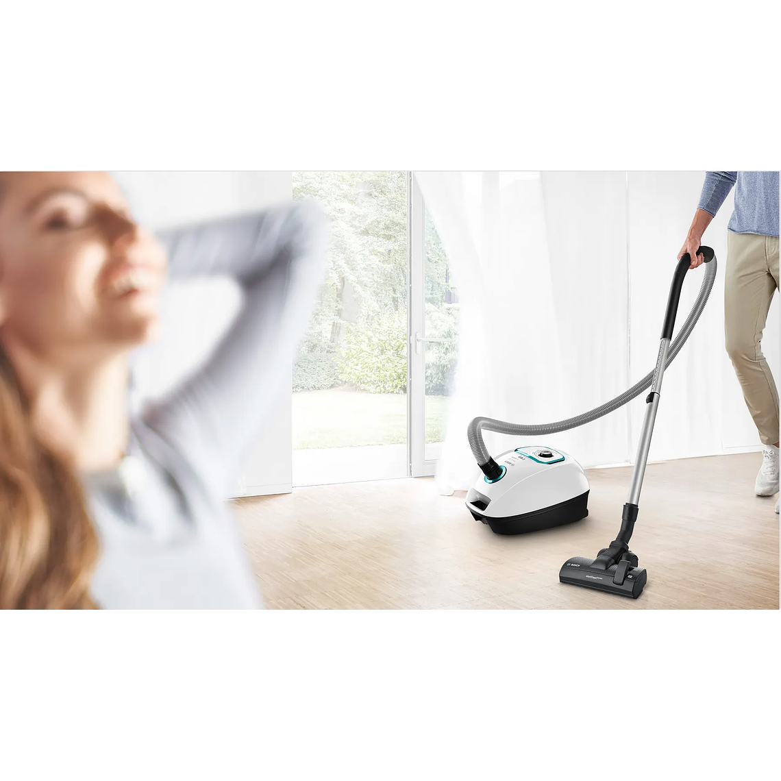 Serie 4 Aspirador con bolsa ProHygienic Blanco 3