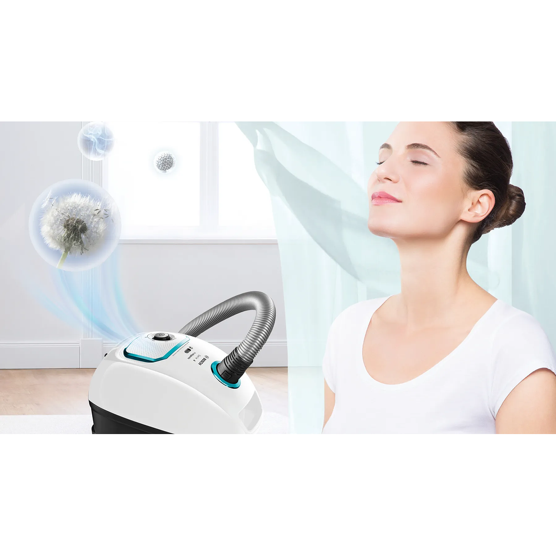 Serie 4 Aspirador con bolsa ProHygienic Blanco 5