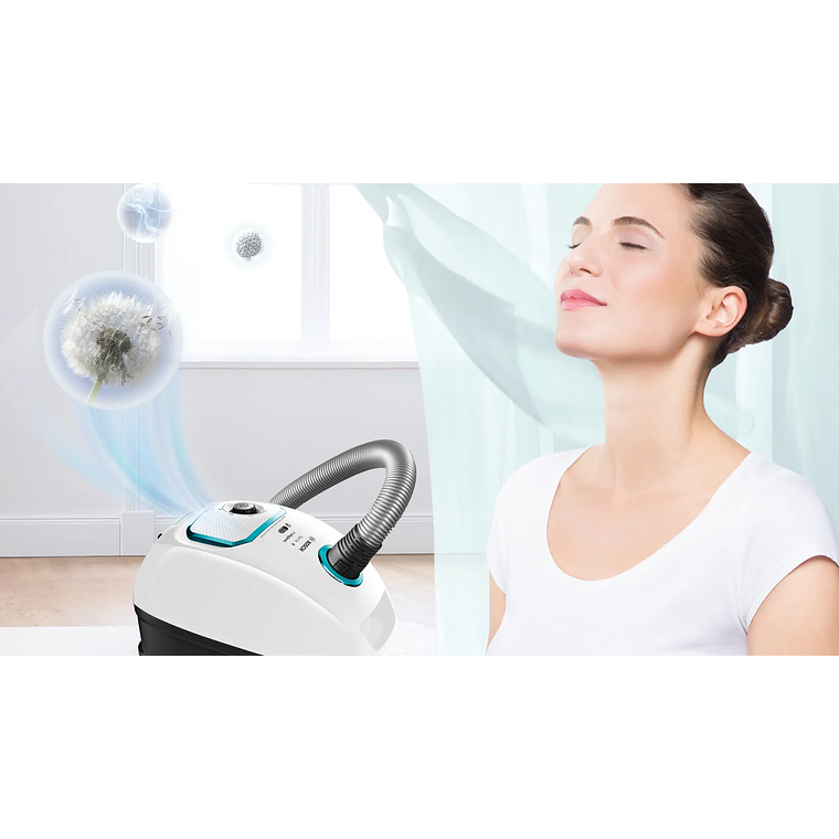 Serie 4 Aspirador con bolsa ProHygienic Blanco 5