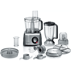 Procesador de alimentos Bosch MultiTalent 8 1250 W Negro, Acero inoxidable