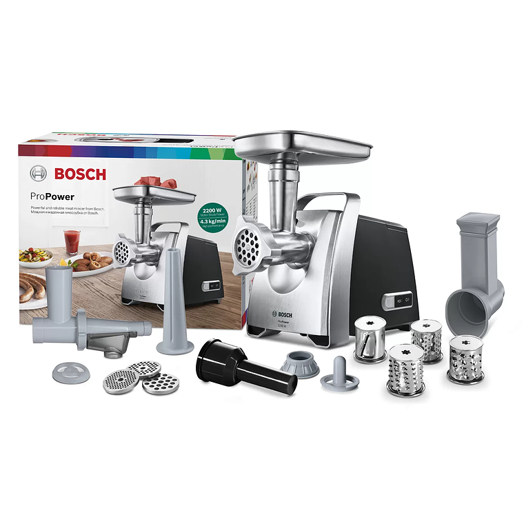 Picador de Carne Bosch ProPower 2200 W Negro 2