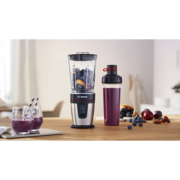 Mini batidora Bosch VitaStyle Mixx2Go 350 W Acero Inoxidable 6