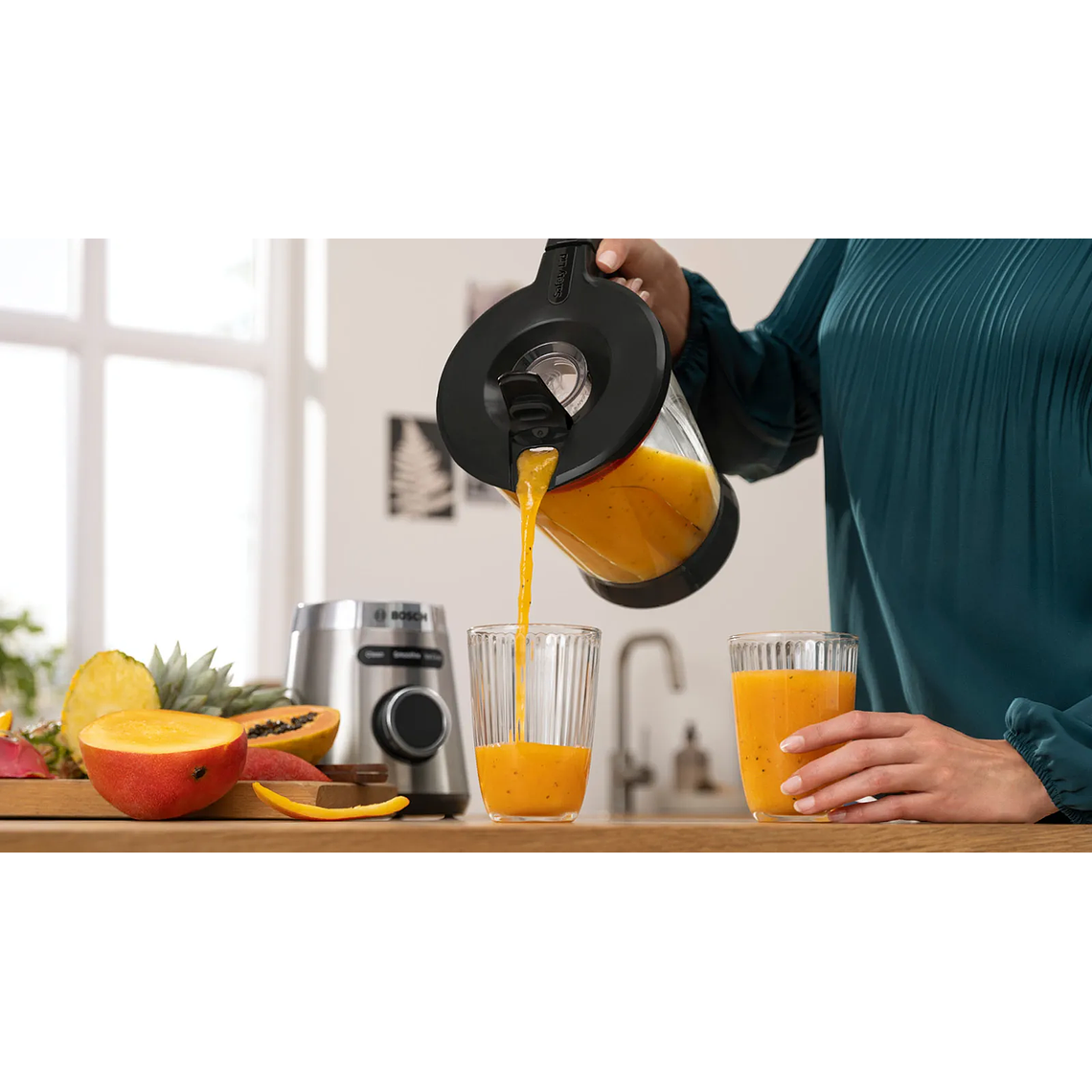 Licuadora de Vaso Bosch VitaPower Serie | 4 1200 W Acero Inoxidable 7