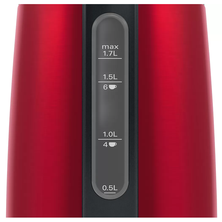 Hervidor BOSCH DesignLine 1.7 L Rojo 8