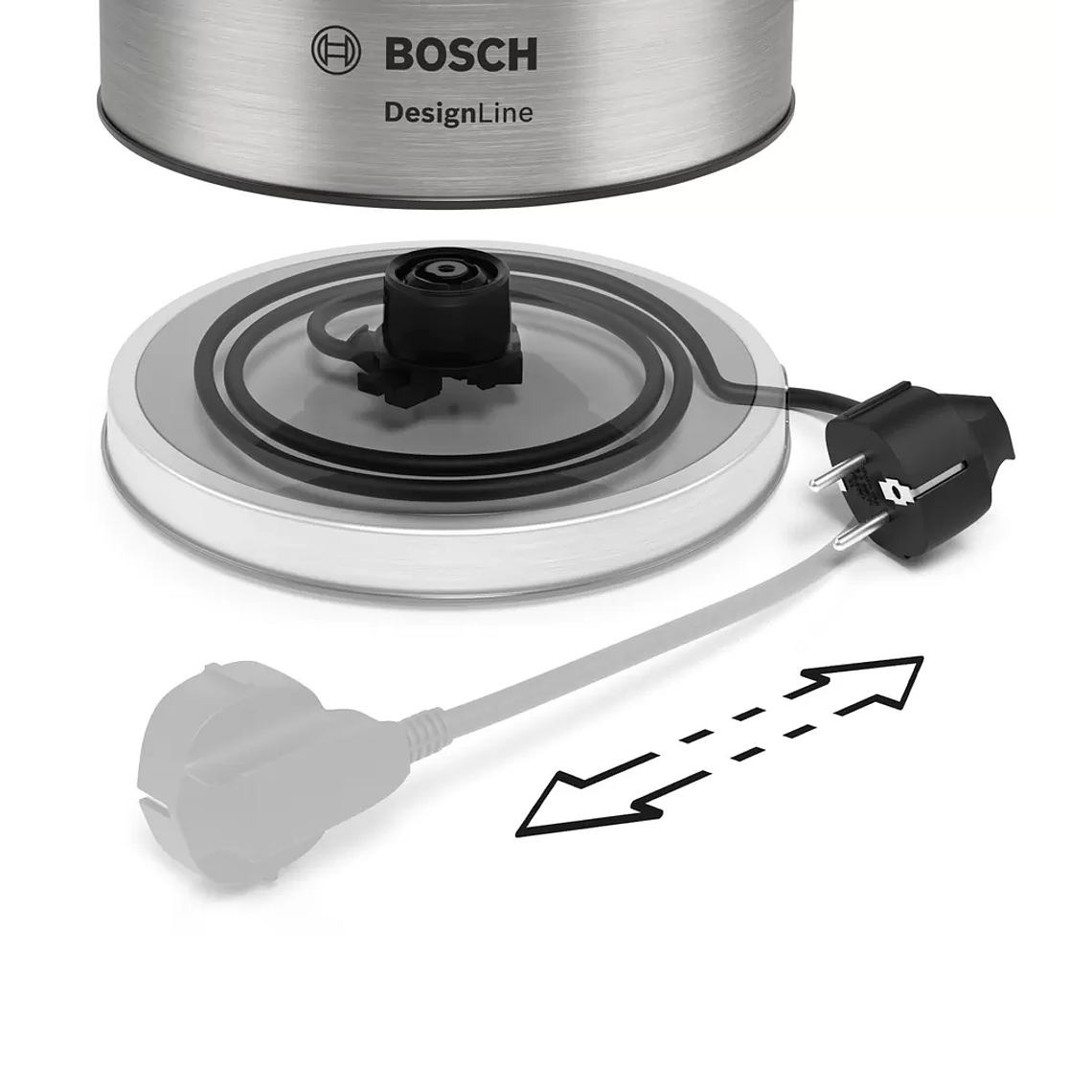 Hervidor BOSCH DesignLine 1.7 l Acero inoxidable 7