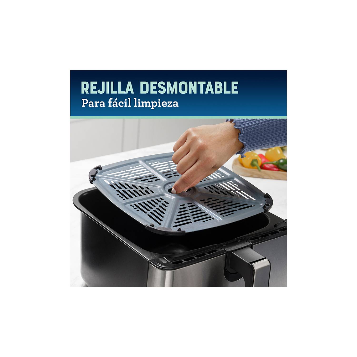 FREIDORA DE AIRE DIGITAL OSTER CON CAPACIDAD DE 9L CKSTAF90D 4