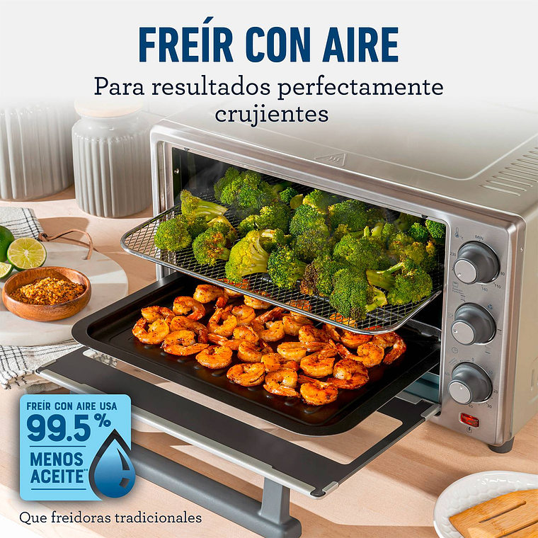 HORNO OSTER DE 25L CON FREIDORA DE AIRE TSSTTVLS25 3