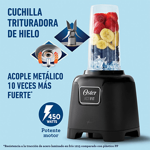 Sistema de nutrición Oster® ActiFit™ BLSTAFB con vaso portátil Tritan™