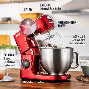 BATIDORA PLANETARIA OSTER FPSTSMPL3R CON 10 VELOCIDADES