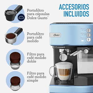 CAFETERA AUTOMÁTICA DE ESPRESSO CELESTE OSTER PRIMALATTE BVSTEM6603CC