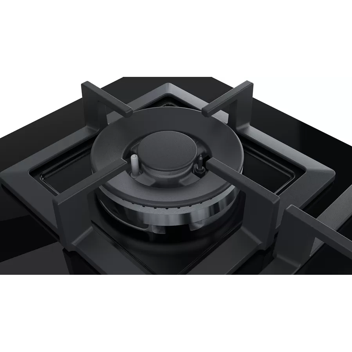 Serie | 6 Placa de Gas 60 cm Cristal Templado, Negro 4