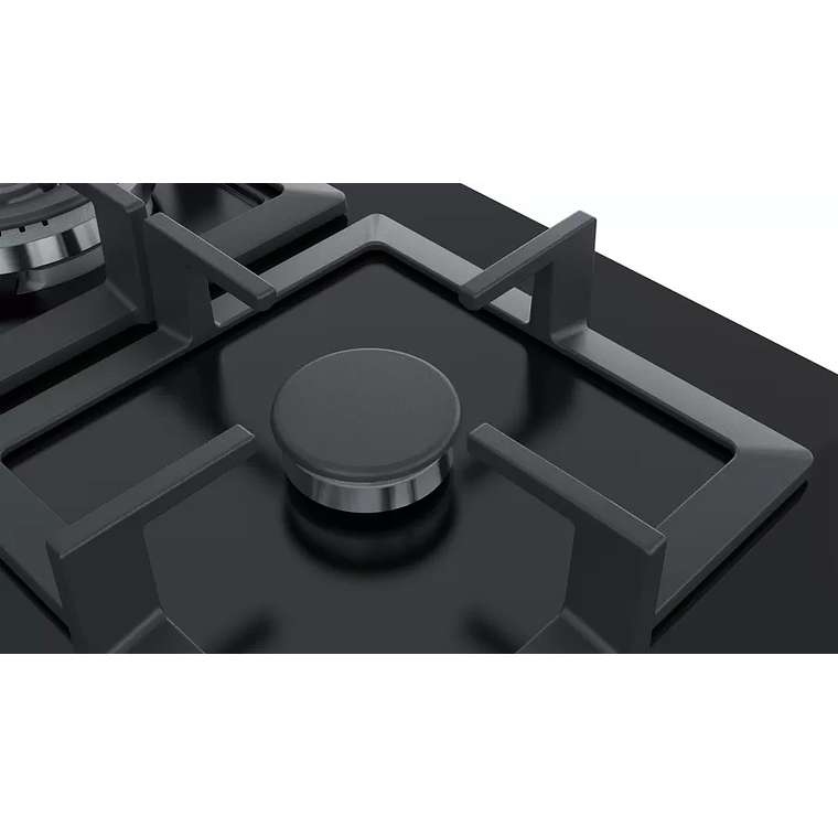 Serie | 6 Placa de Gas 60 cm Cristal Templado, Negro 5