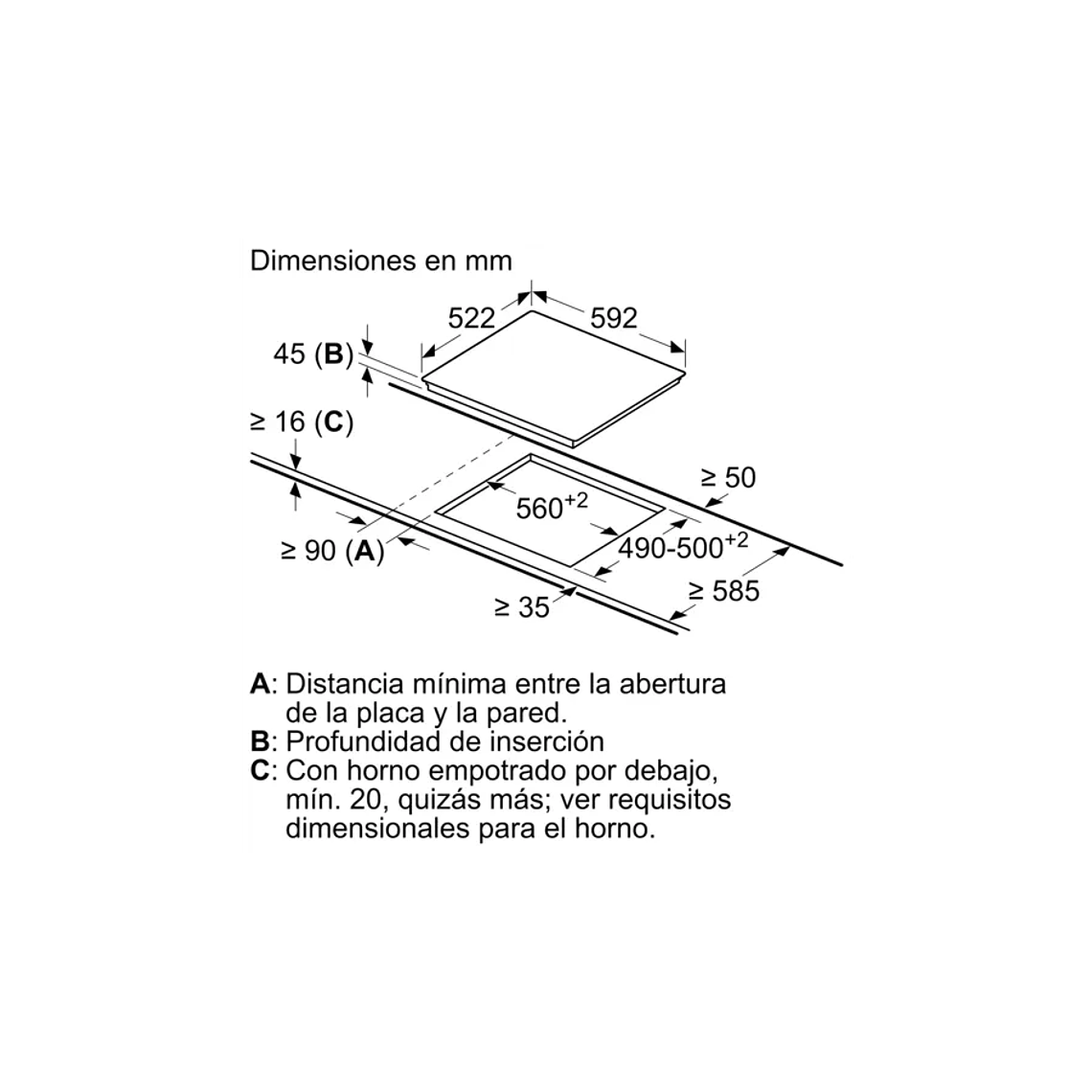 Serie 4 Placa Vitrocerámica 60 cm Negro, Sin Perfiles 5