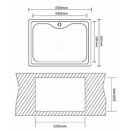 Lavaplatos 1C Inox 650 Gröner