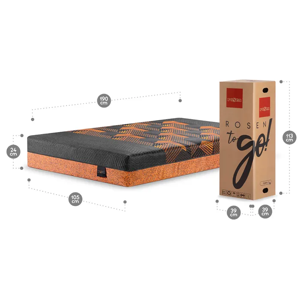 Colchón New Swag 1,5 Plazas 105 x 190 cm 3