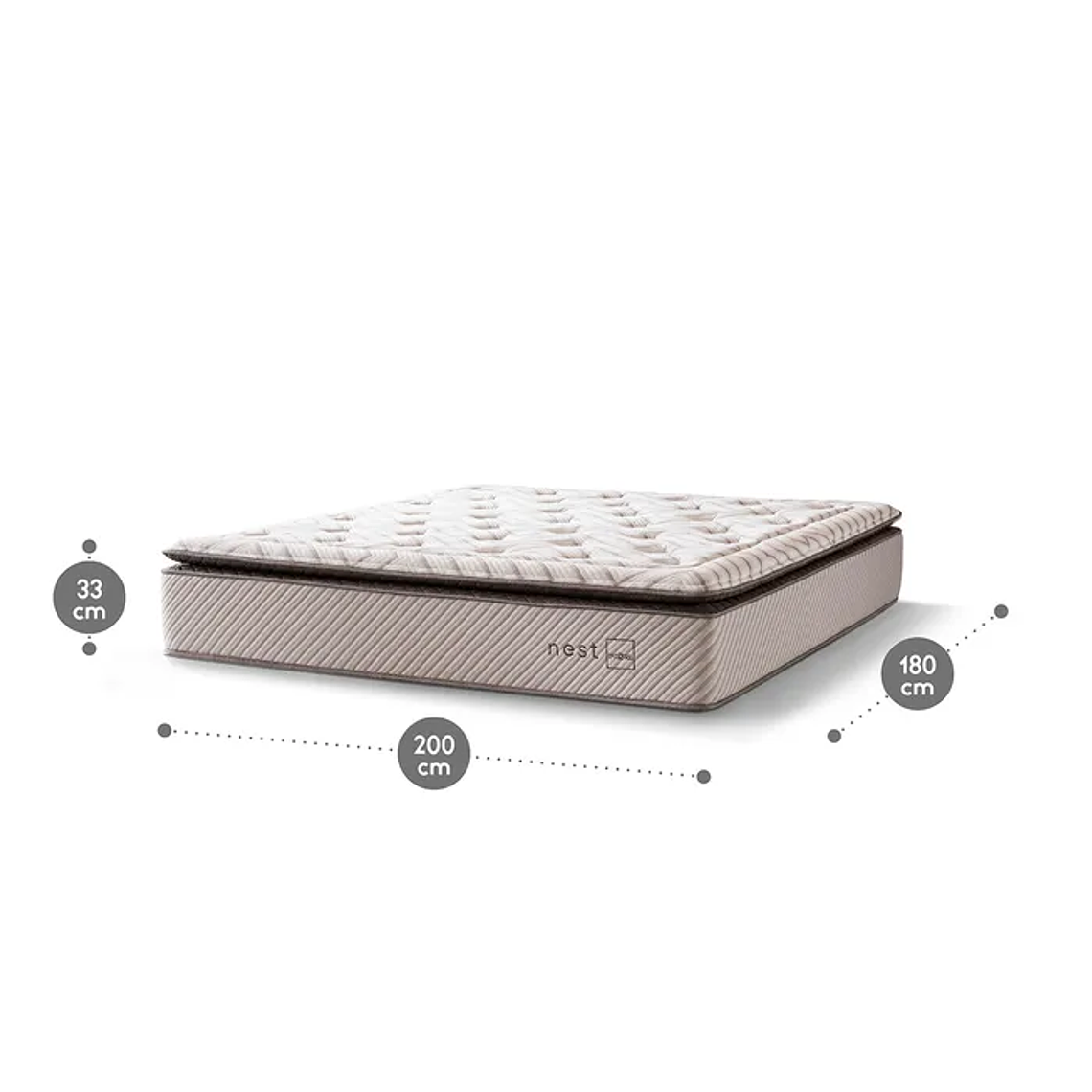 Colchón Nest King 180 x 200 cm 6