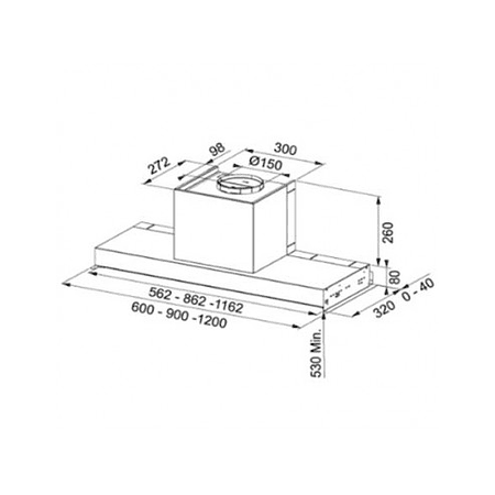 Campana Franke Integrada a Mueble FST PLUS 1208 X