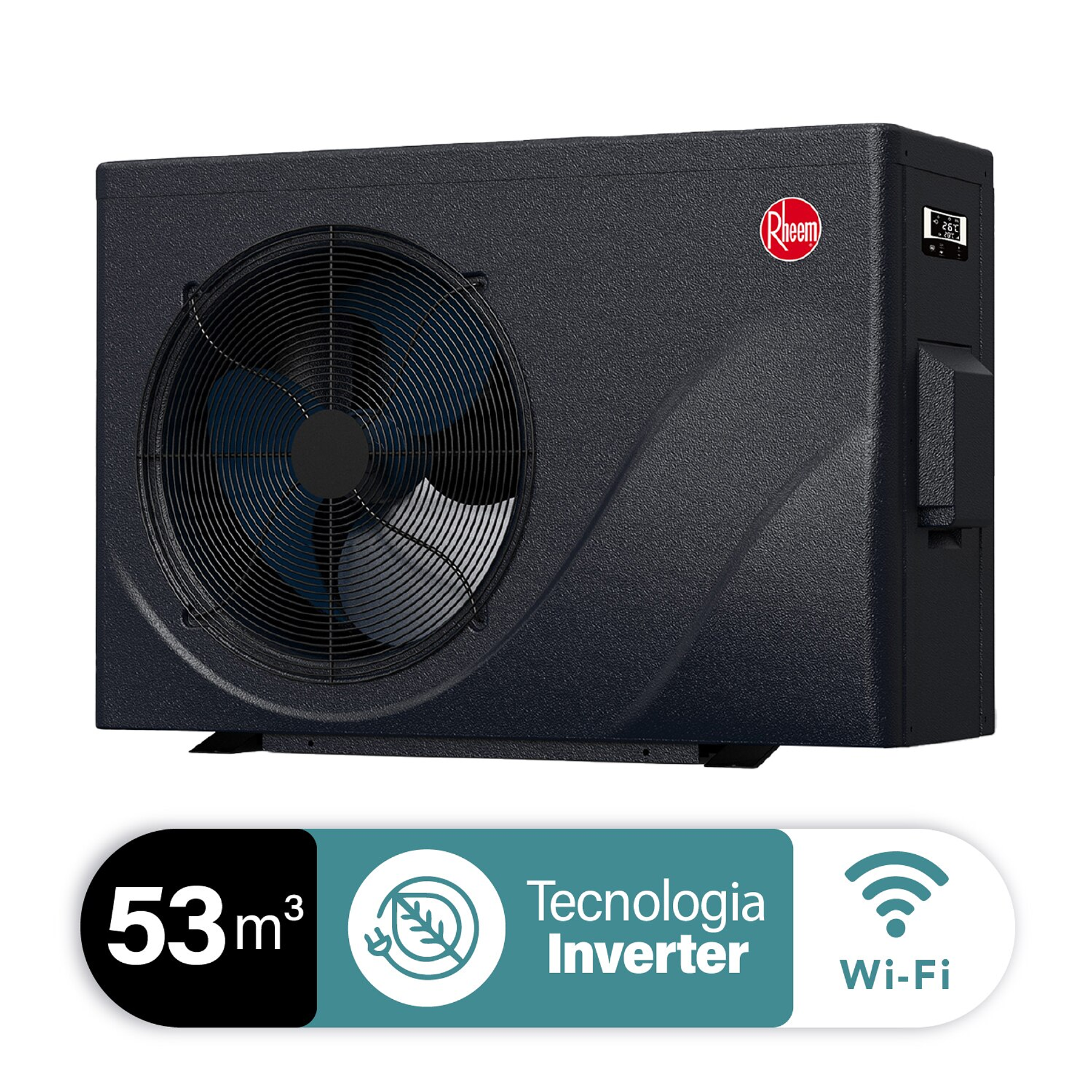 Bomba De Calor Piscina Inverter Crosswind 50i Rheem 53m3