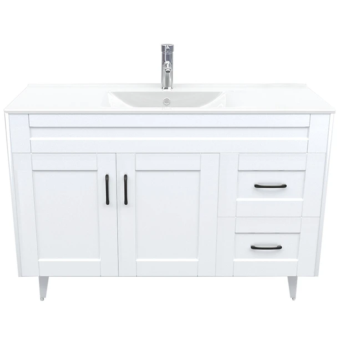 Kit Mueble Deluxe 120SK + Vanitorio Plano-120 Blanco / 120x80x47cm 1