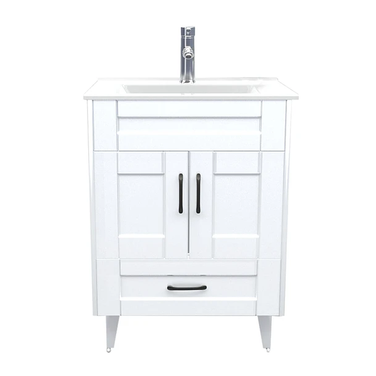 Kit Mueble Deluxe B60SK + Vanitorio Plano-60 Blanco / 60x47x80cm 1