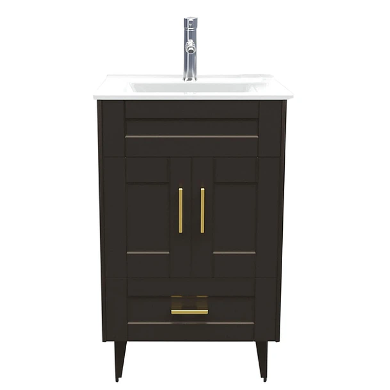 Kit Mueble Deluxe B50SK + Vanitorio Plano-50 Café / 50x40x80cm 1