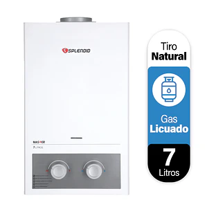Calefon 7 litros Gas licuado Tiro natural Splendid