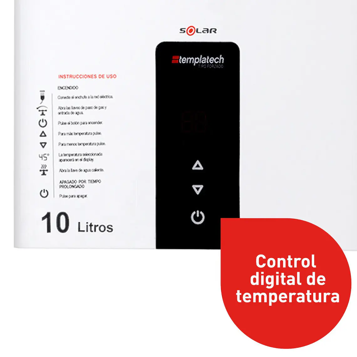 Calefont 10 litros Gas natural Cámara estanca Splendid 2